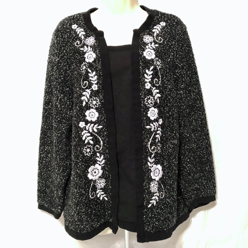 Cathy Daniels 3/4 Sleeve Pullover Sweater